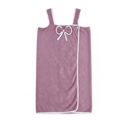 Soft Coral Fleece Women's Bathrobe Soft Breathable