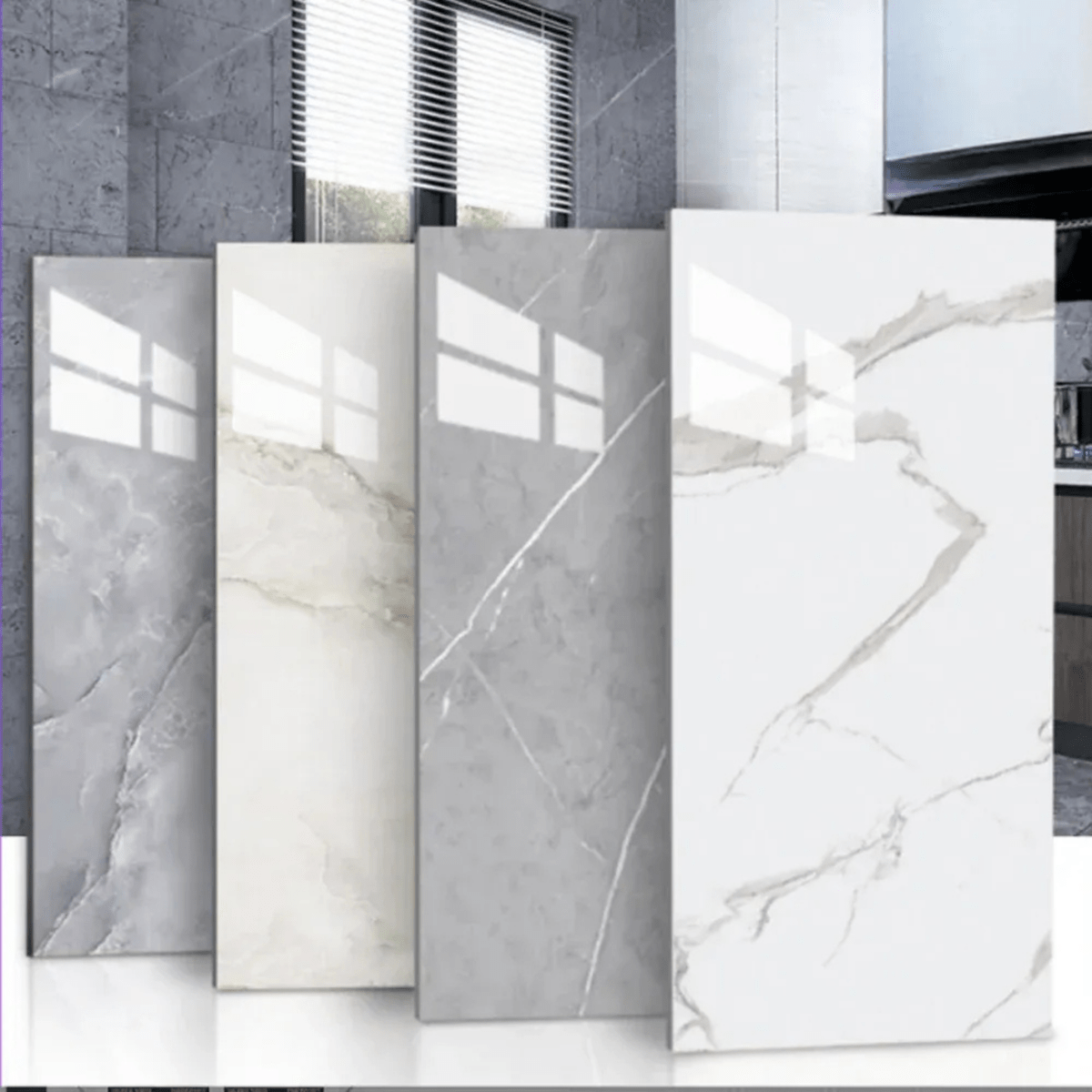 STONELUX Self-Adhesive Marble PVC Floor Tiles
