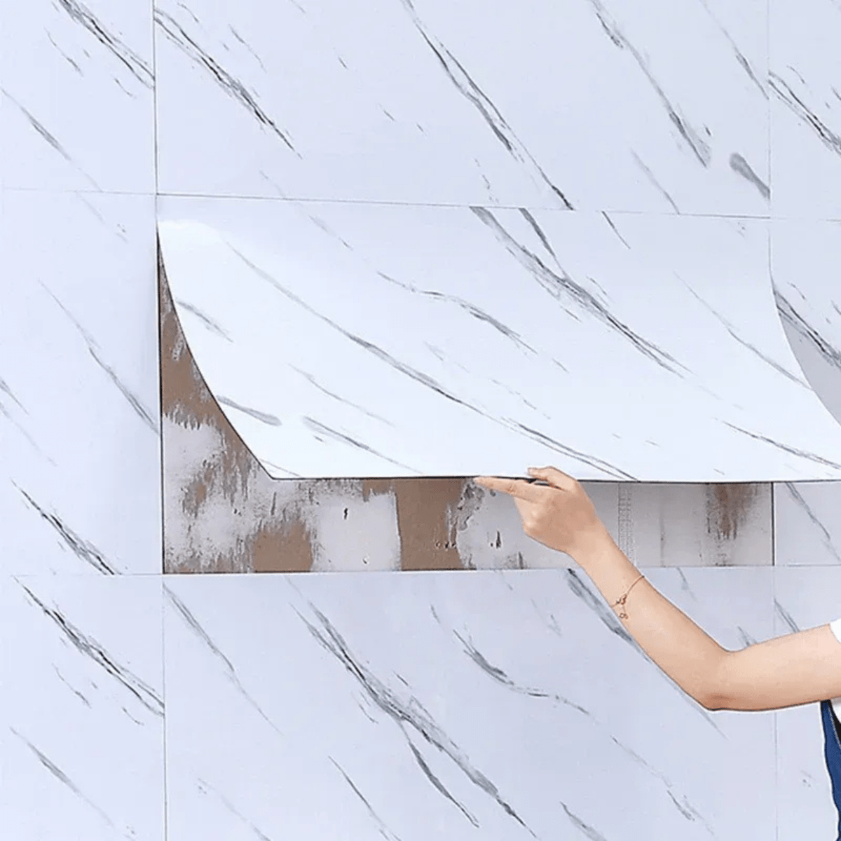 STONELUX Self-Adhesive Marble PVC Floor Tiles