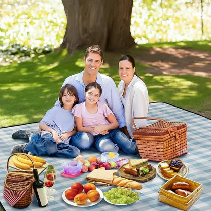 PICSTYLE Waterproof Checkered Picnic Blanket