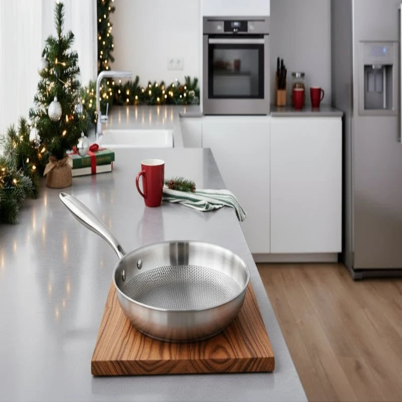 PANORIQ Stainless Steel 304 Wok Pan