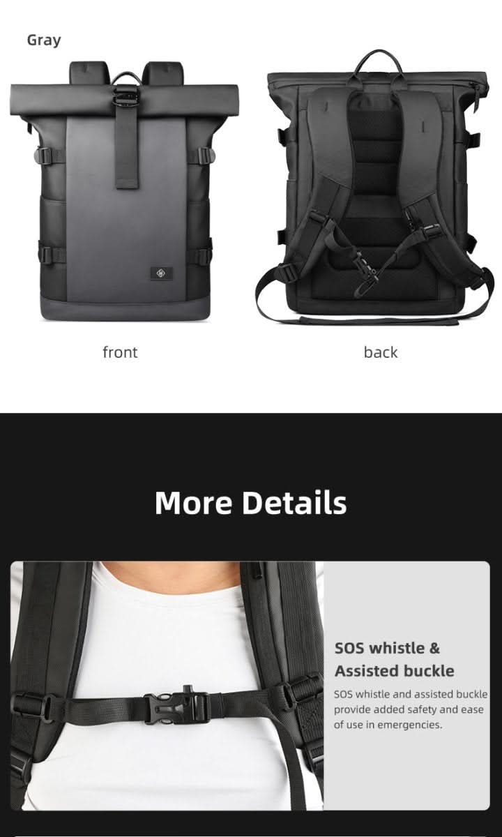 ROLLTRAIL Backpack Expandable Outdoor Backpack