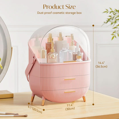 BEAUTYSENSE Makeup Organizer Dustproof Waterproof Cosmetic