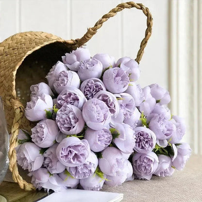 PEONIVA Decorative Artificial Flower Bouquet