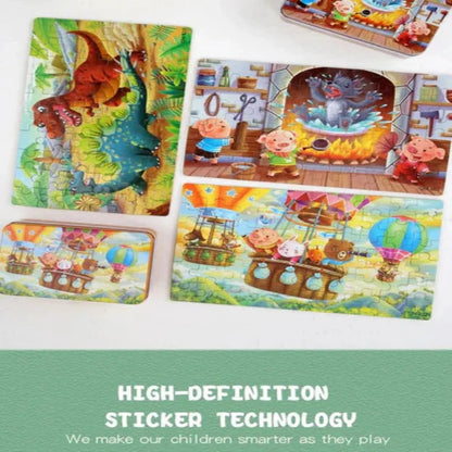 PUZZLIFY Colorful Wooden Puzzle