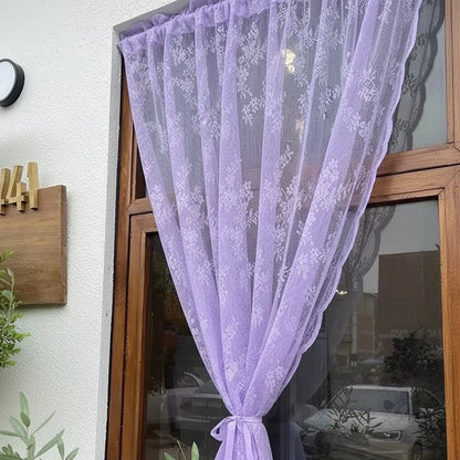 ELVAROSE Transparent Curtain Panel
