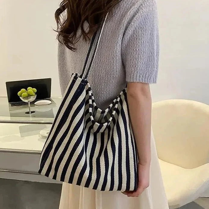 TOTEVA Striped Tote Bag