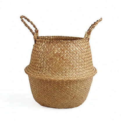 RUSTICZEN Bamboo Willow Basket Foldable Storage