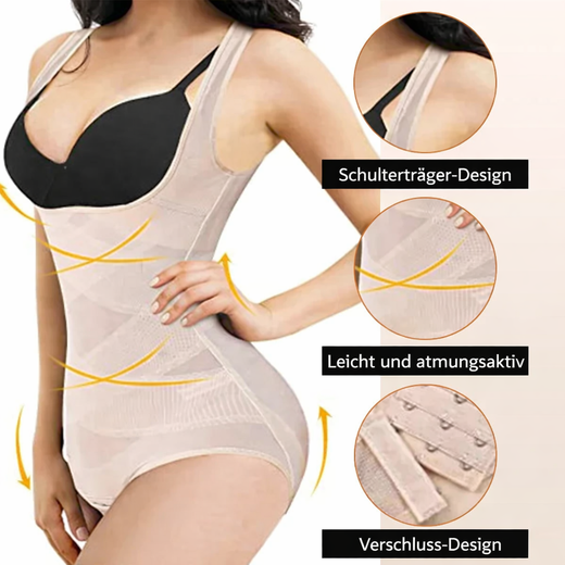 Seamless Shapewear Bodysuit, Tummy Control Body Shaper for Women Under Dresses & Work Outfits