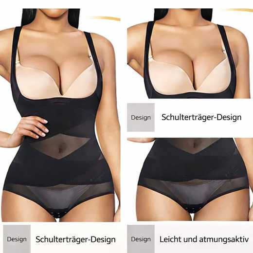 Seamless Shapewear Bodysuit, Tummy Control Body Shaper for Women Under Dresses & Work Outfits