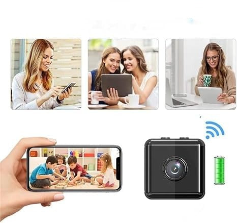 Mini Security Camera, 1080P Wireless Indoor & Outdoor Camera with Night Vision & Motion Detection