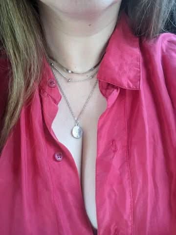 LUNARIA NECKLACE Silver Triple Necklace