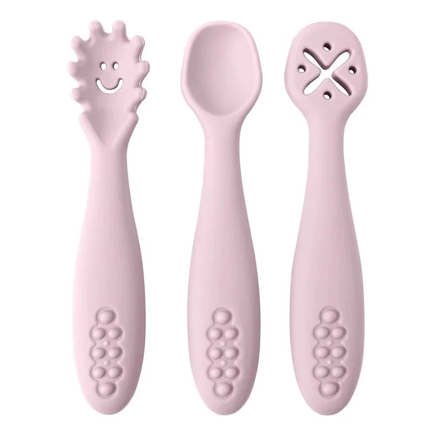 LERNSCHMAUS Gentle Silicone Cutlery Set