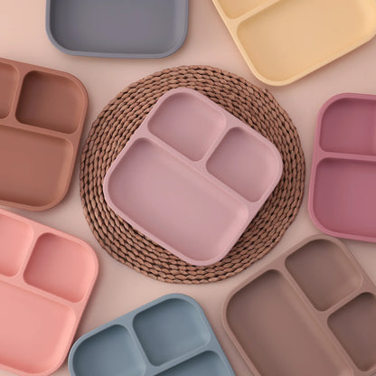 HALTFIX PLATE Non-slip Silicone Divided Plate