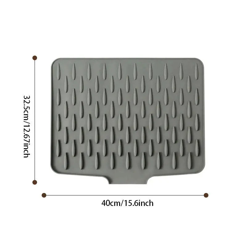 Silicone Dish Drying Mat, Heat-Resistant, BPA-Free
