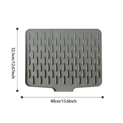 Silicone Dish Drying Mat, Heat-Resistant, BPA-Free