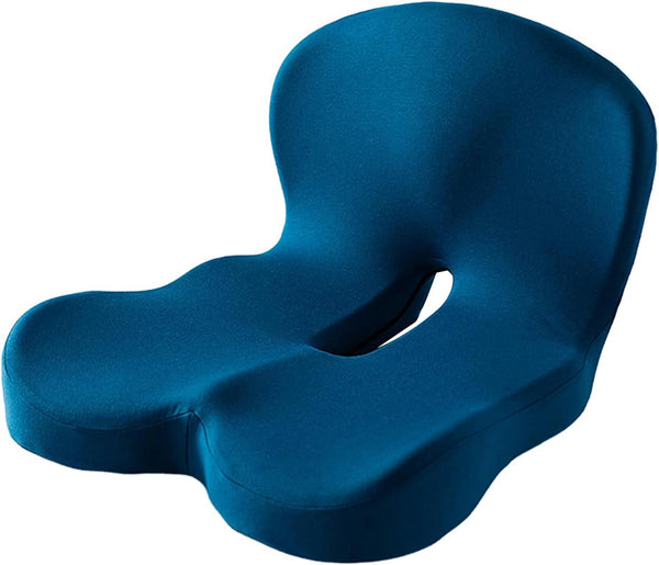 Memory Foam Seat Cushion, Ergonomic Non-Slip Chair Pad for Office Chair, Car Seat & Home
