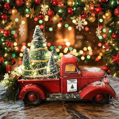 YULEYARDER Vintage Red Truck Ornament