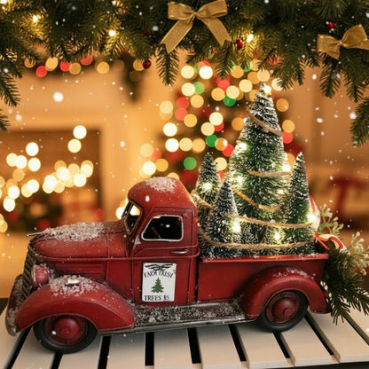 YULEYARDER Vintage Red Truck Ornament
