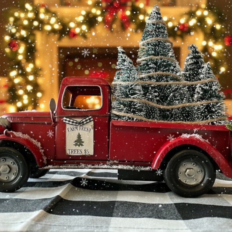 YULEYARDER Vintage Red Truck Ornament