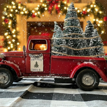 YULEYARDER Vintage Red Truck Ornament