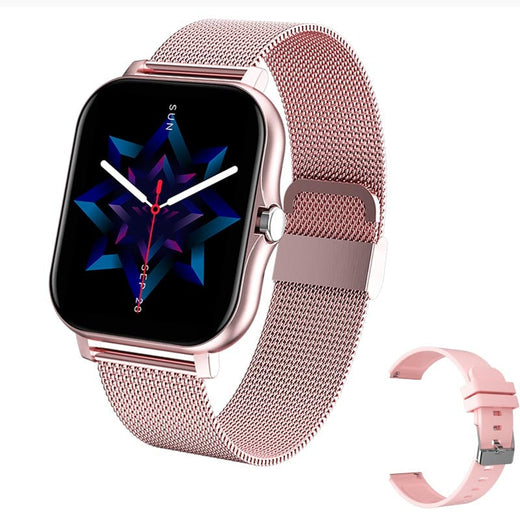 Smart Watch, Fitness Watch with Heart Rate, SpO2, Step Counter & Long Battery Life for iOS & Android