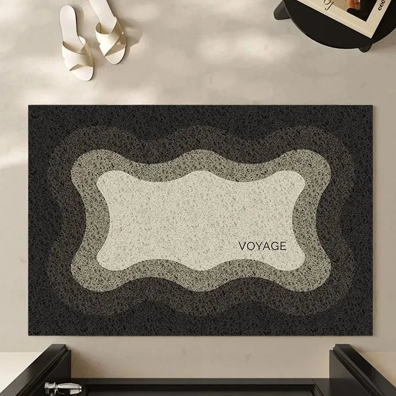 SHAPEMAT Geometric Flannel Rug Mat