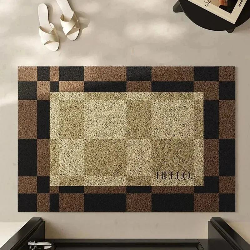 SHAPEMAT Geometric Flannel Rug Mat