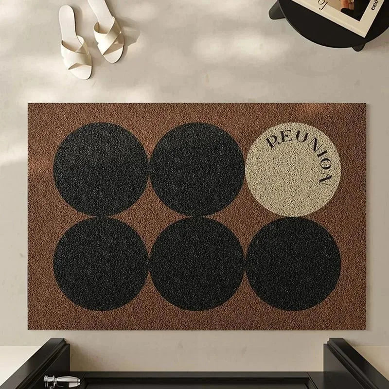 SHAPEMAT Geometric Flannel Rug Mat