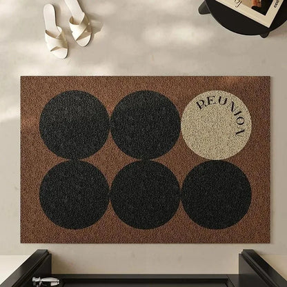 SHAPEMAT Geometric Flannel Rug Mat
