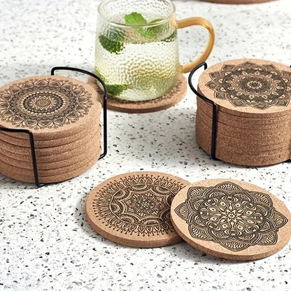 WOODARA Round Wooden Coaster
