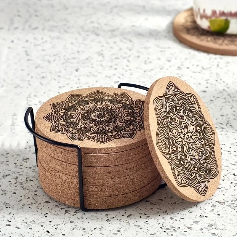 WOODARA Round Wooden Coaster