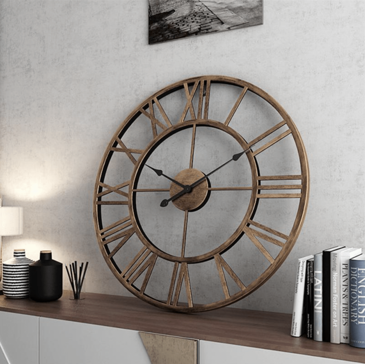 CHRONORA Skeleton Wall Clock lifestyle image