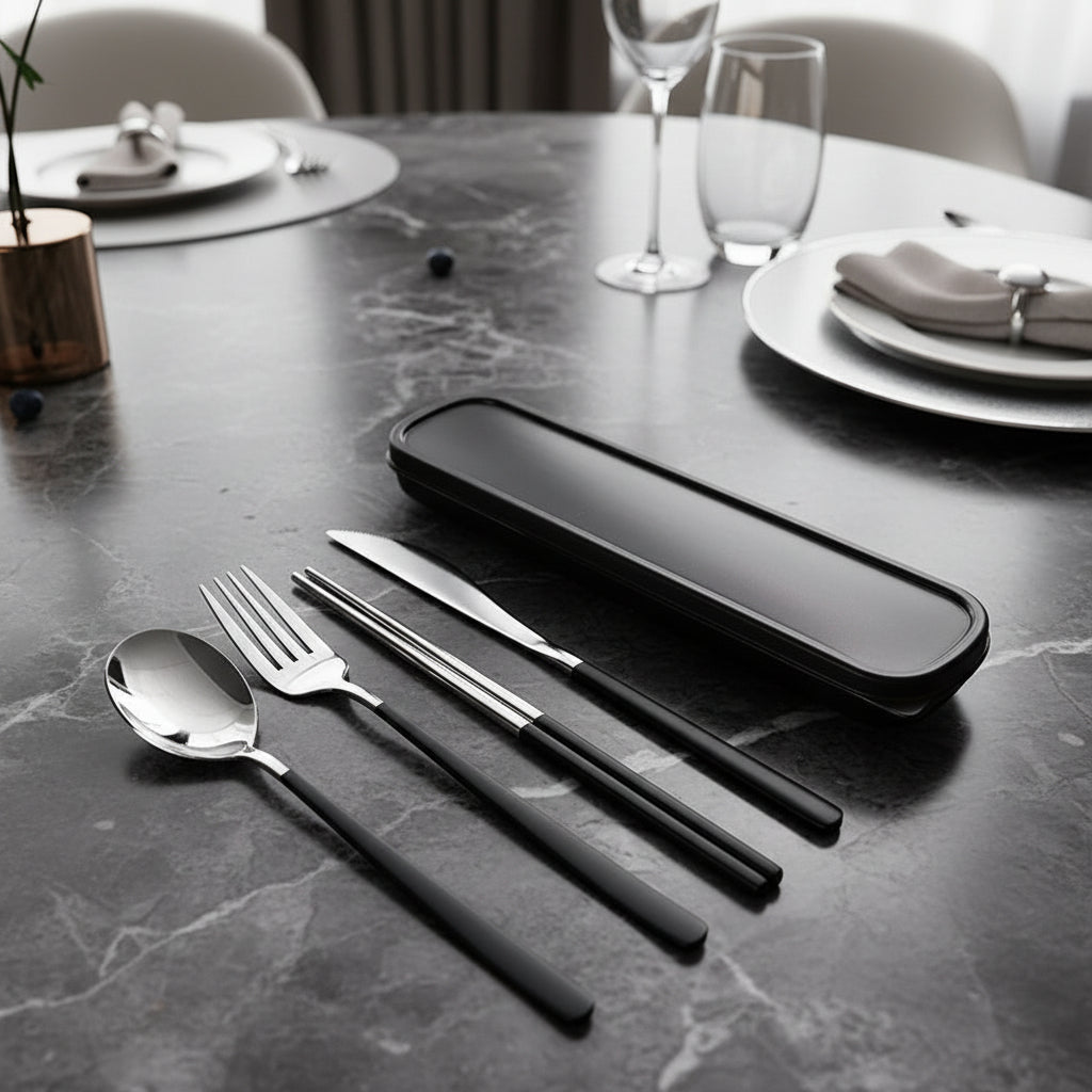 CUTLERYGO Stainless Steel Travel Cutlery Set