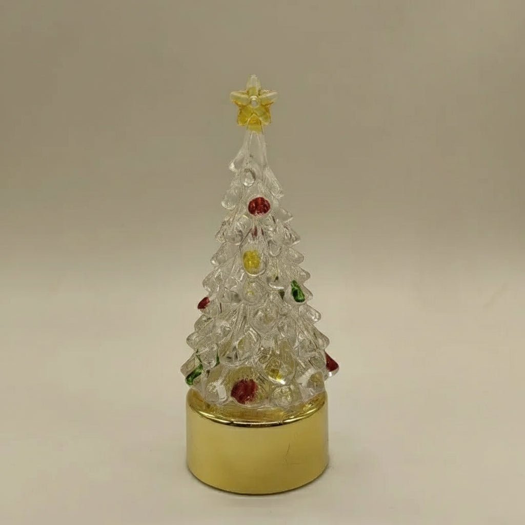 HOLIDAYLIT Festive Christmas Tree Table and Nightstand Lamp