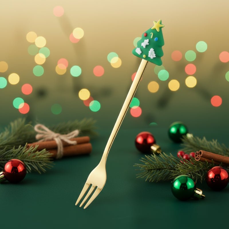 FESTIFORK Creative Christmas Spoon & Fruit Fork Set