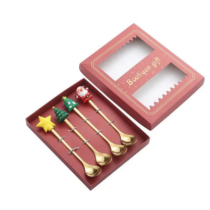 FESTIFORK Creative Christmas Spoon & Fruit Fork Set