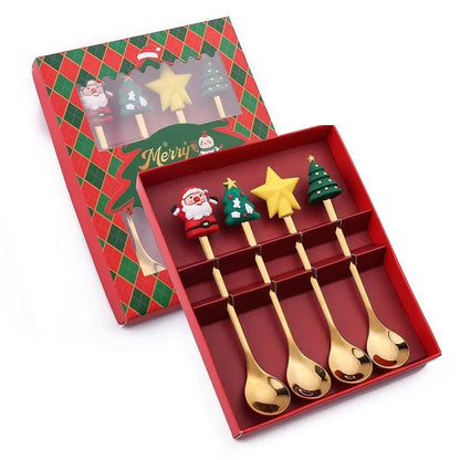 FESTIFORK Creative Christmas Spoon & Fruit Fork Set