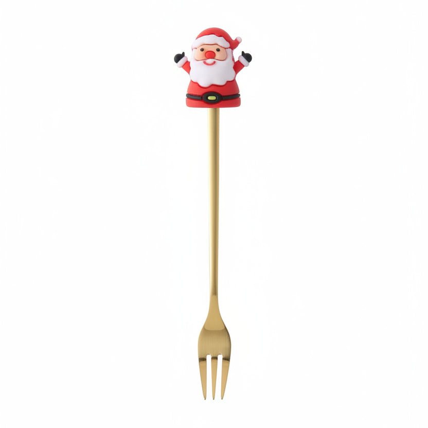 FESTIFORK Creative Christmas Spoon & Fruit Fork Set