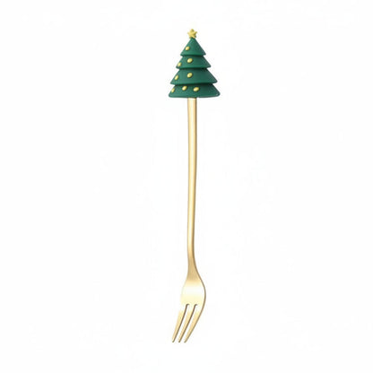 FESTIFORK Creative Christmas Spoon & Fruit Fork Set