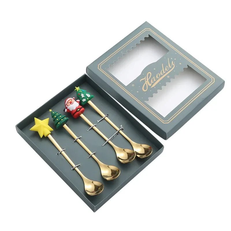 FESTIFORK Creative Christmas Spoon & Fruit Fork Set