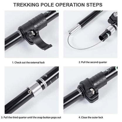 TrekLite Ultralight Telescopic Trekking Poles Set