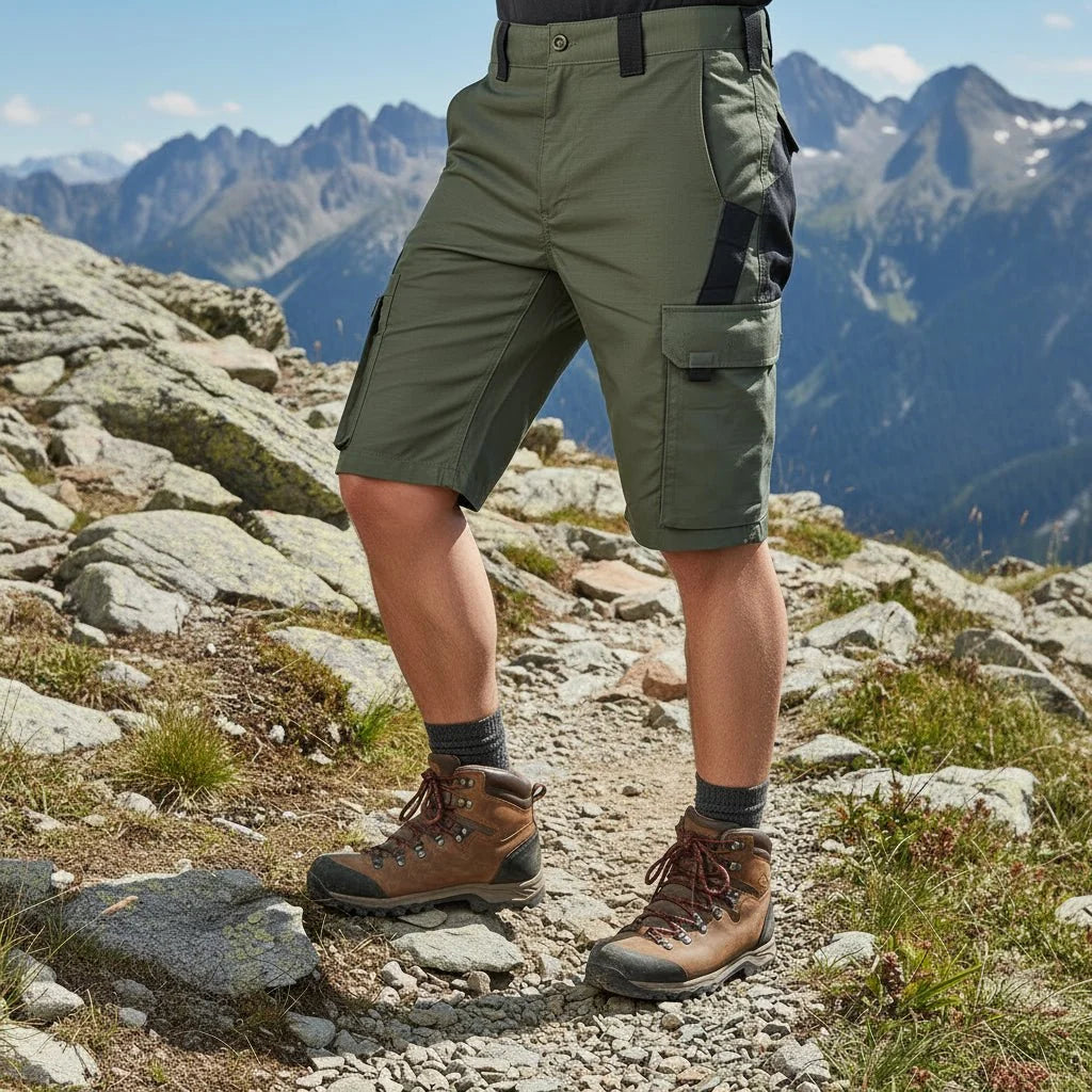 UTILITYFLOW Robust Camouflage Bermuda Shorts