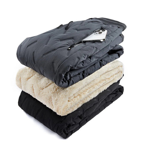 Waterproof Fleece Lined Pants, Windproof Thermal Winter Pants for Skiing, Hiking & Snow