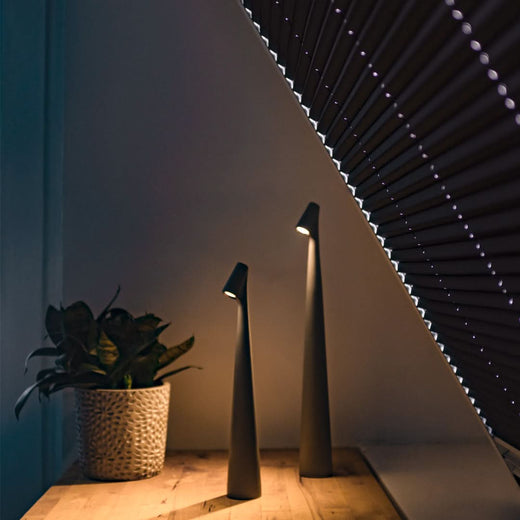 Cordless Table Lamp, Rechargeable LED Metal Lamp with 3 Level Touch Dimmer for Bedroom, Dining & Patio