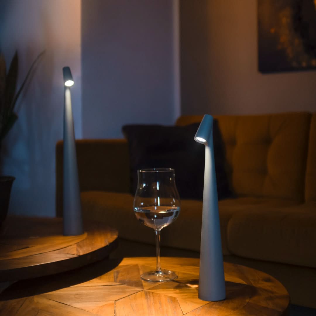 Cordless Designer LED Table Lamp, 3-Level Touch Dimmer