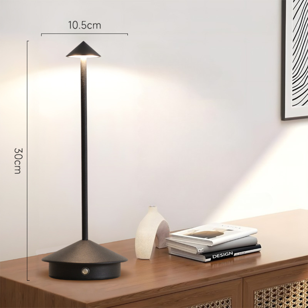 Cordless Table Lamp, Touch Dimmer, USB Charging