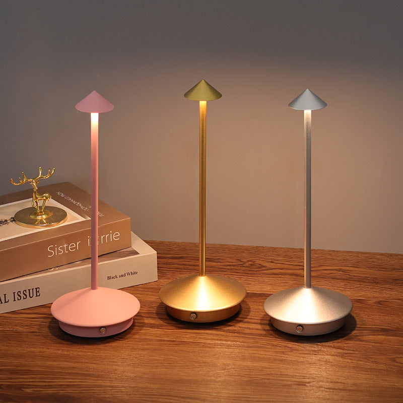 Cordless Table Lamp, Touch Dimmer, USB Charging