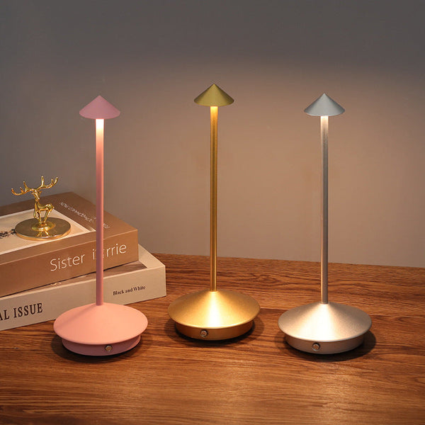 Rechargeable Table Lamp, Cordless USB Charging Touch Dimmer LED Lamp for Indoor & Outdoor