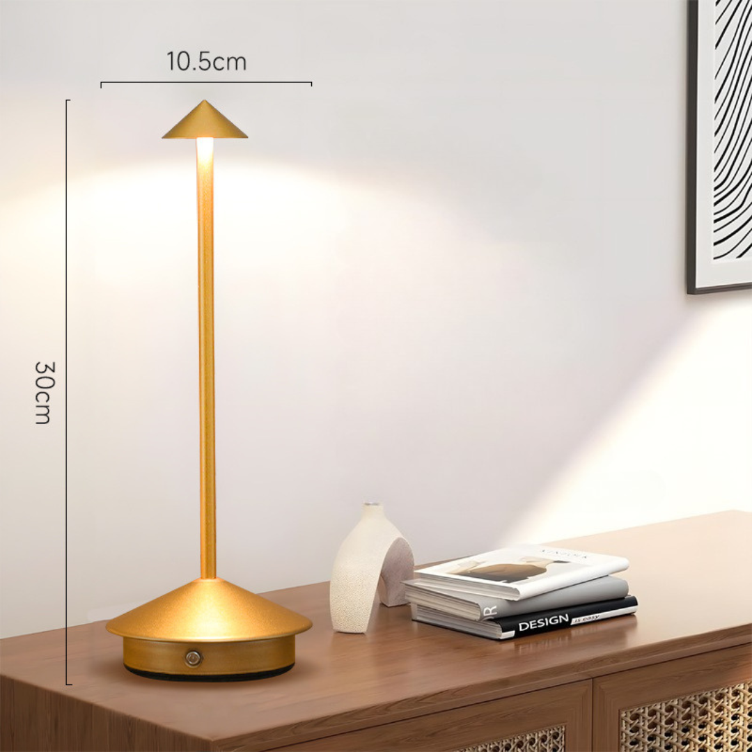 Cordless Table Lamp, Touch Dimmer, USB Charging